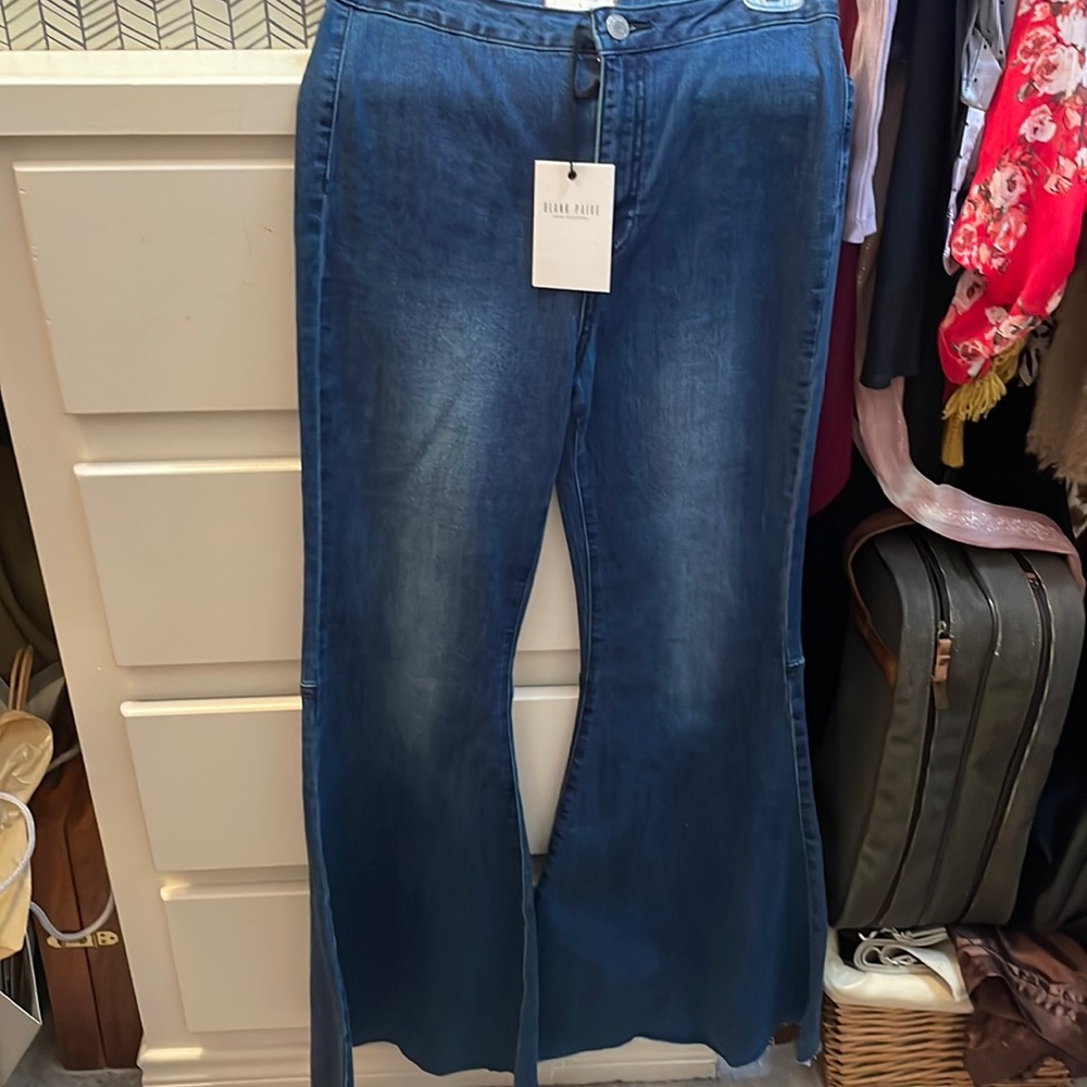 Hippie flare bell bottoms brand new with tags size L but fit size 5-7 person